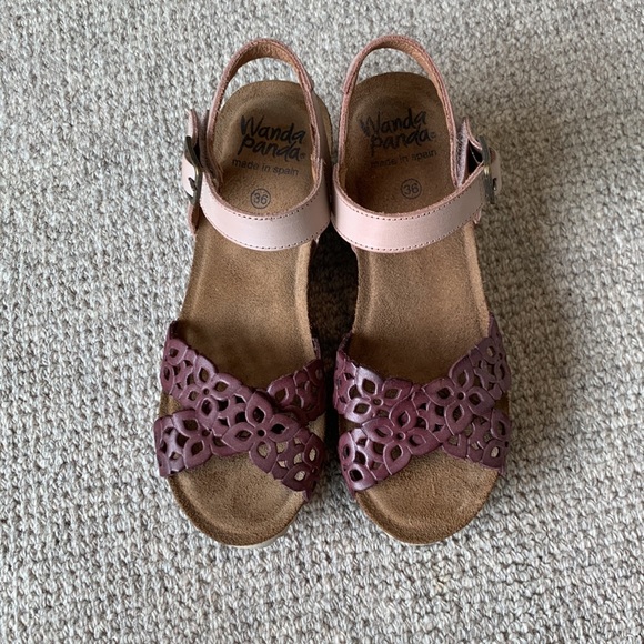 Wanda Panda chunky wedge sandals. New. Size 36. Made in Spain. VERY COMFORTABLE! - Picture 2 of 7